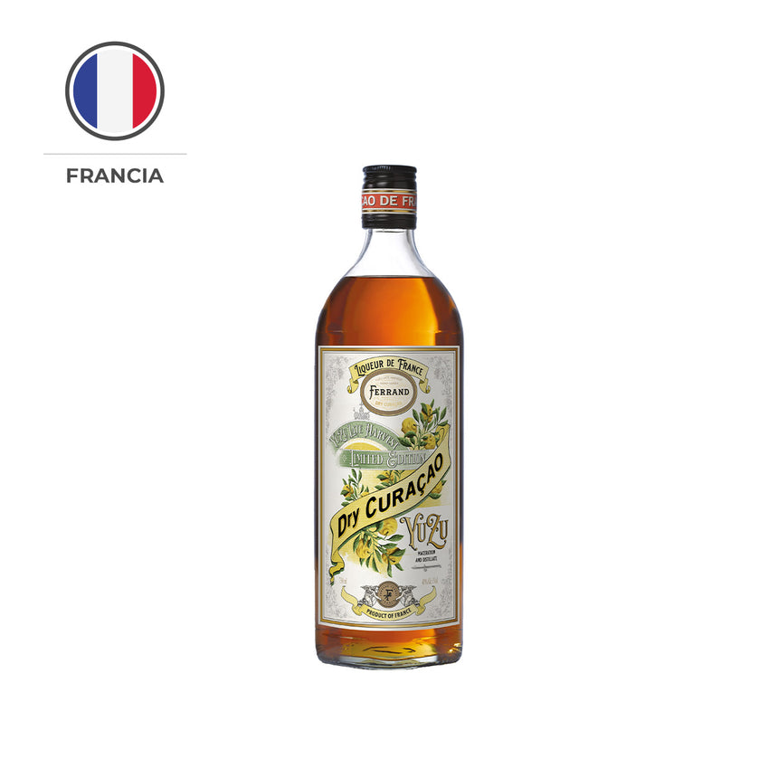LICOR PIERRE FERRAND DRY CURACAO YUZU 700 ML